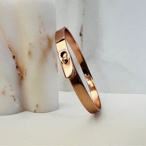 MADEWELL Rose Gold Copper Bangle Bracelet Glider One Size Style EB0077